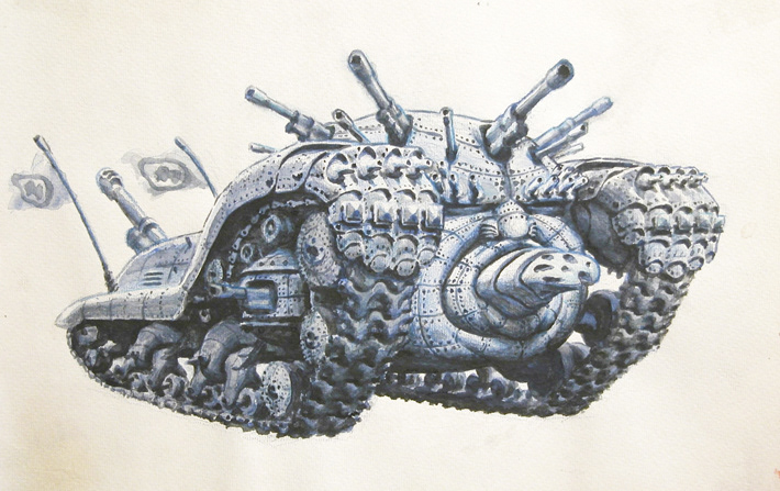 tanks machines Robotos concept design ink drawings aleksandar Todorovic Aleksandar Todorovic
