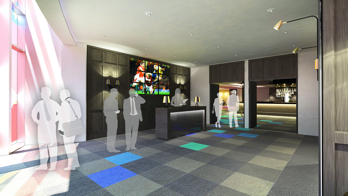 3d Visualisation 3d design corporate hospitality sports hospitality Event Design visualization rugby world cup