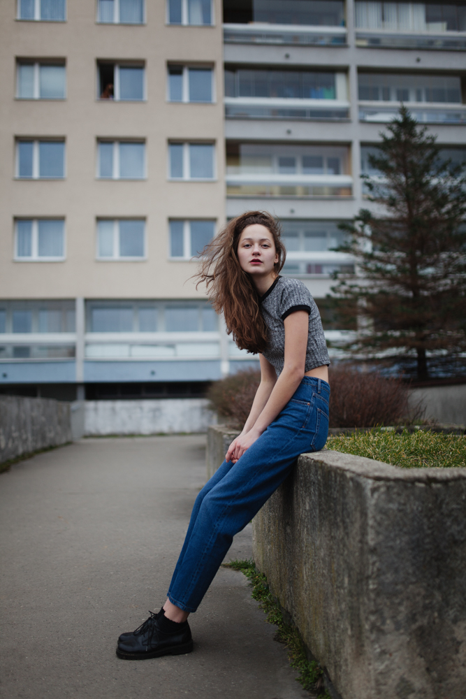 editorial girl model ely management fashion grunge story prague Czech Republic