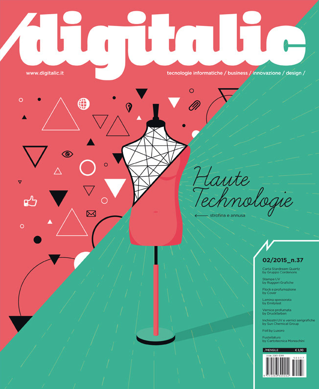 cover magazine copertina digitalic Hot Foil editorial