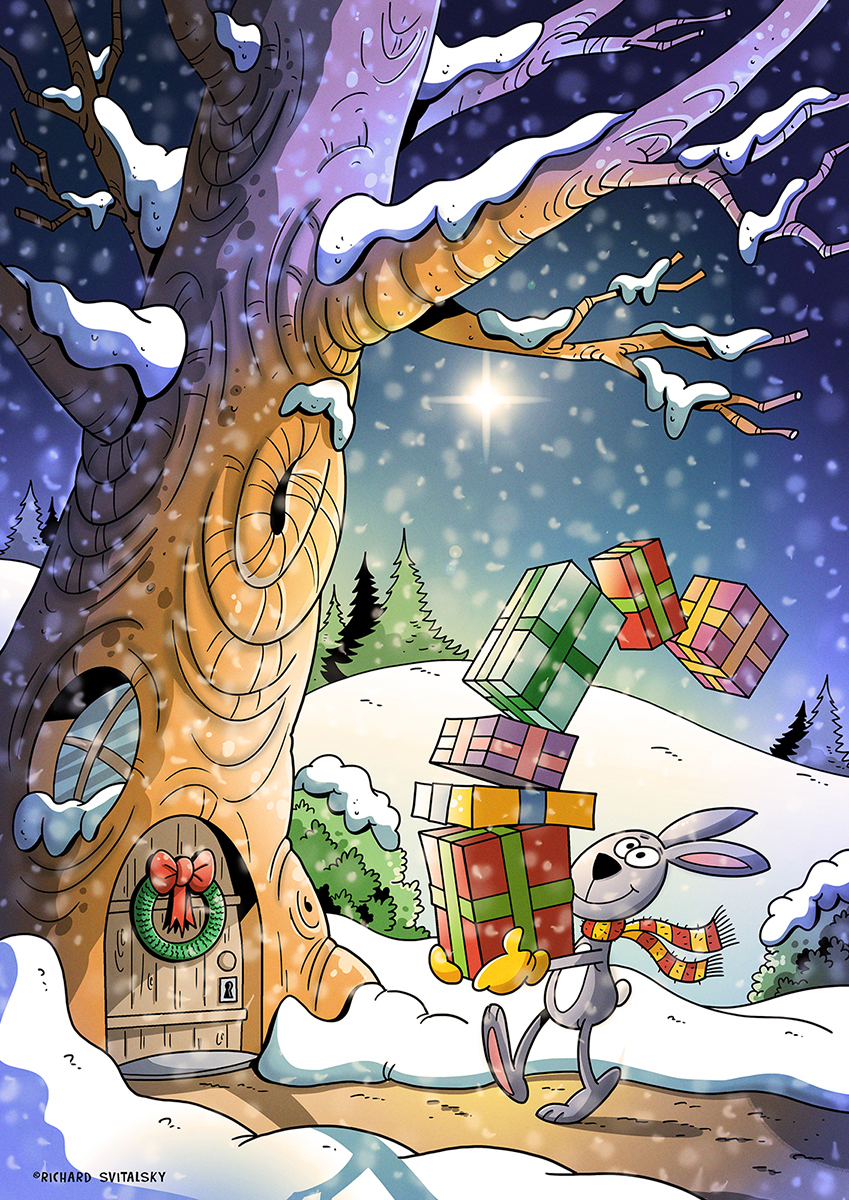 xmas vanoce Christmas ILLUSTRATION  ilustrace zima winter kid children DETI