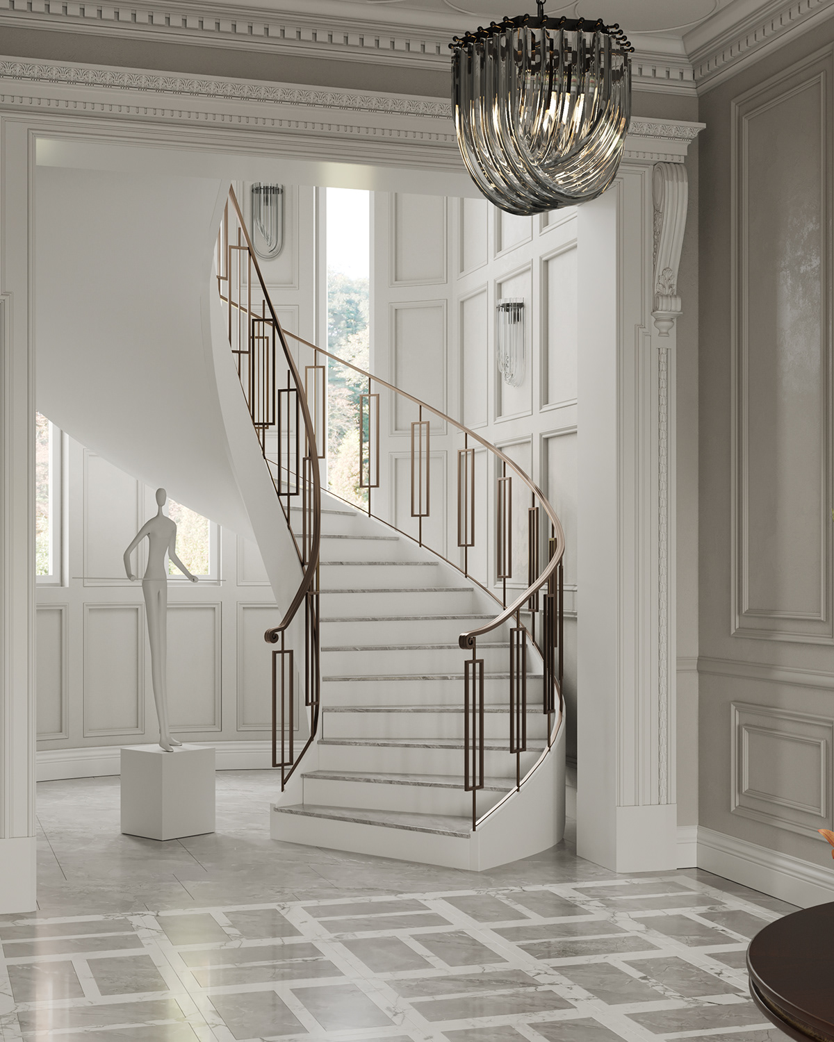 3D archviz corona renderer design Interior rendering Villa visualization