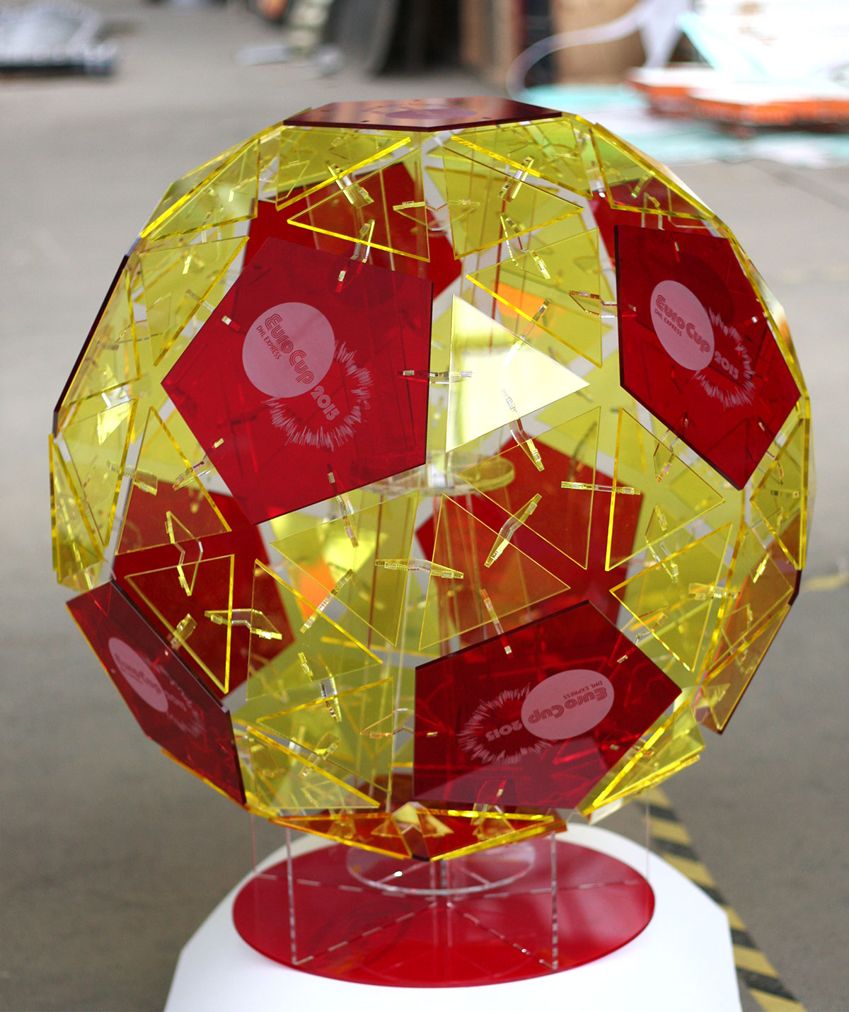 DHL Eurocup laser LASERCRAFT Creations Snub Dodecahedron