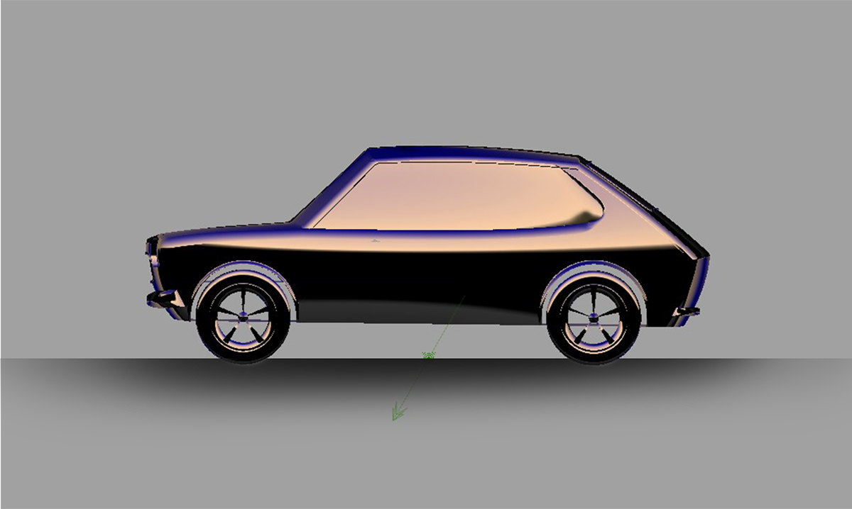 fiat 127 class A surfacing 3D Modelling alias automotive