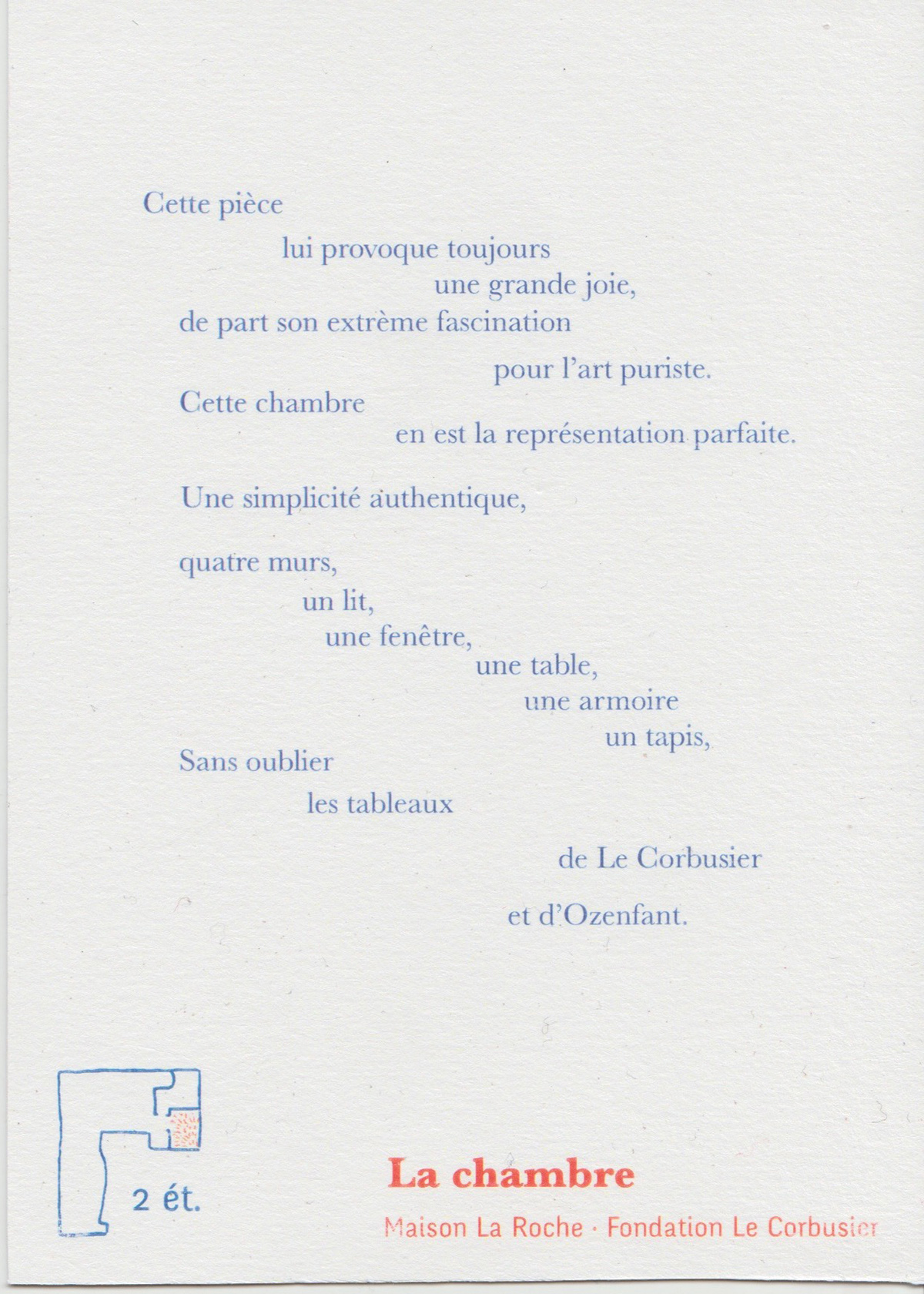 10 cartes illustrées échanges épistolaires fondation le corbusier Maiosn La Roche médiation culturelle Paris partenariat poésie Recueil trace du passé