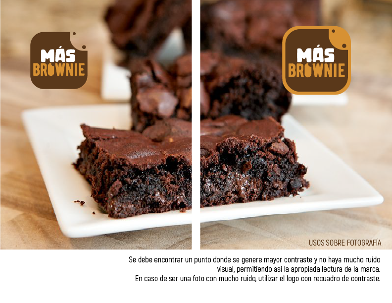 gourmet brownie branding  Lineguide Manual de Marca cocina diseño de marca