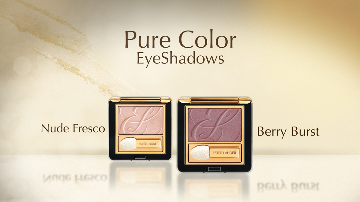 Estee Lauder make-up blockbuster eye shadow mascara  blush cool  warm models