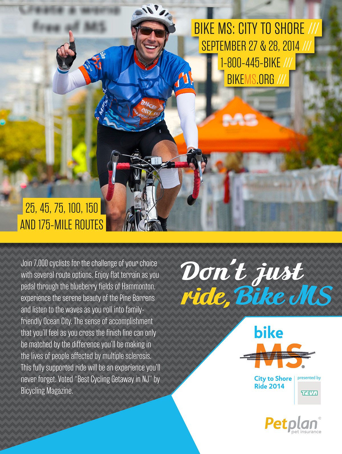 Main Line Advertisement bike ms