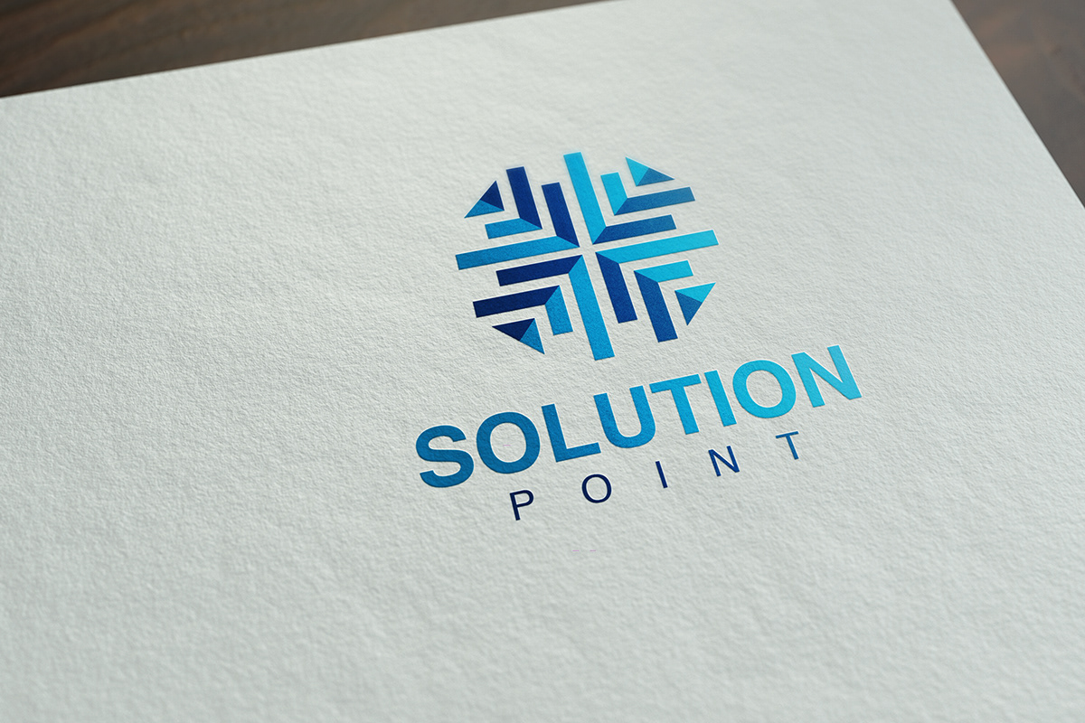 logo Solution point blue