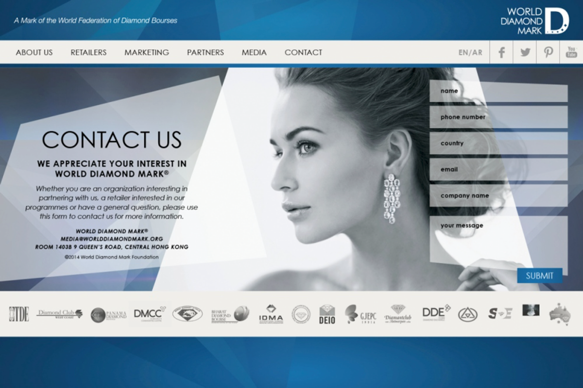 diamond  design trend minimal Website banner brochure flyer