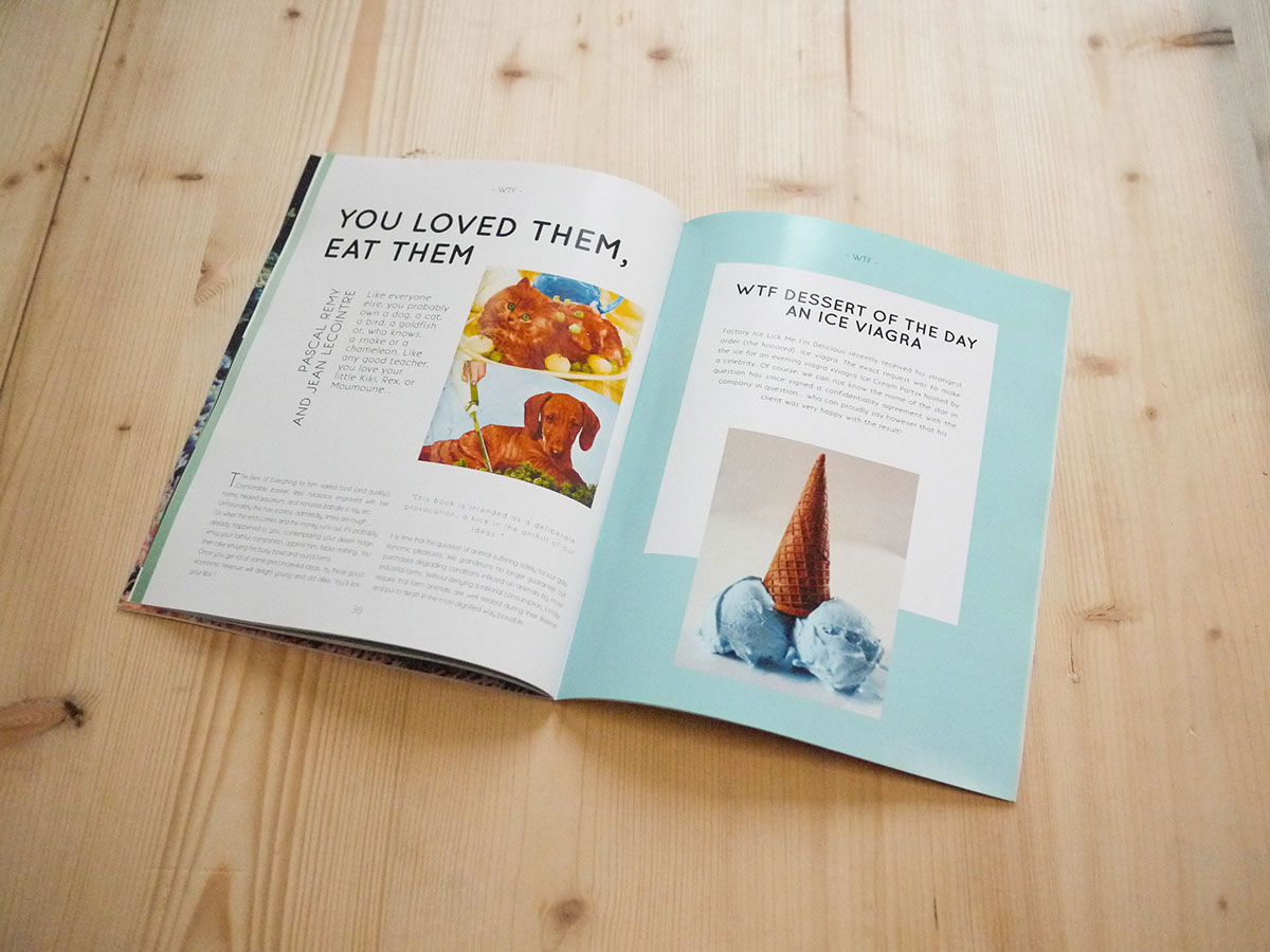Adobe Portfolio edition magazine magasine pink Food  photo graphism lifestyle