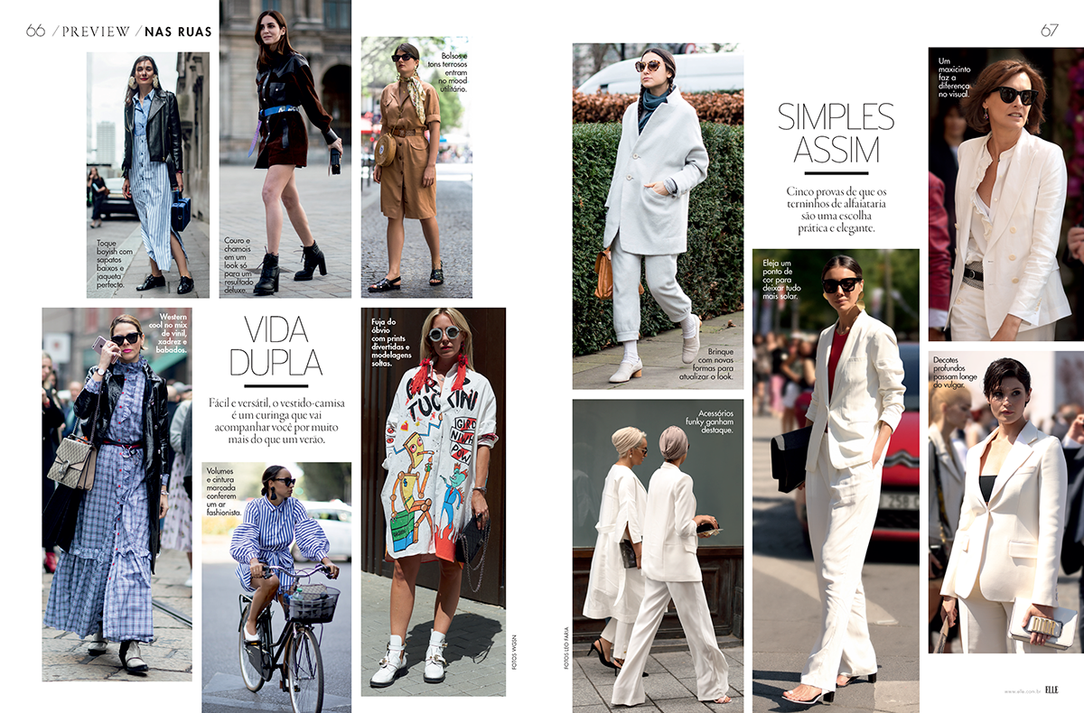 Fashion  Elle magazine revista editorial editorial design  collage lifestyle spreads issue