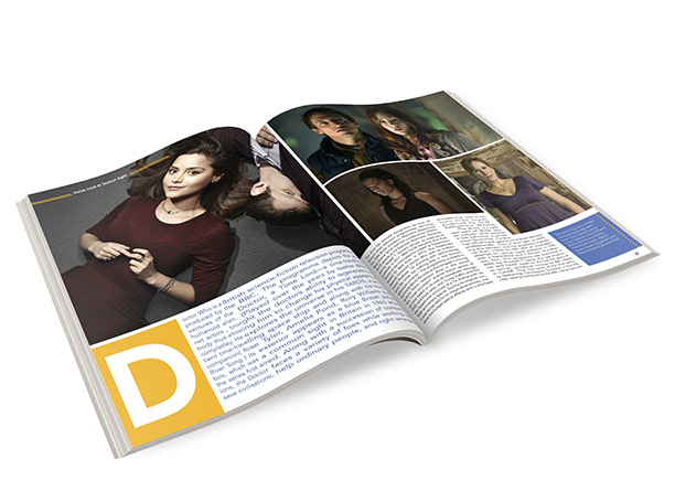 Doctor Who magazine layout Layout design