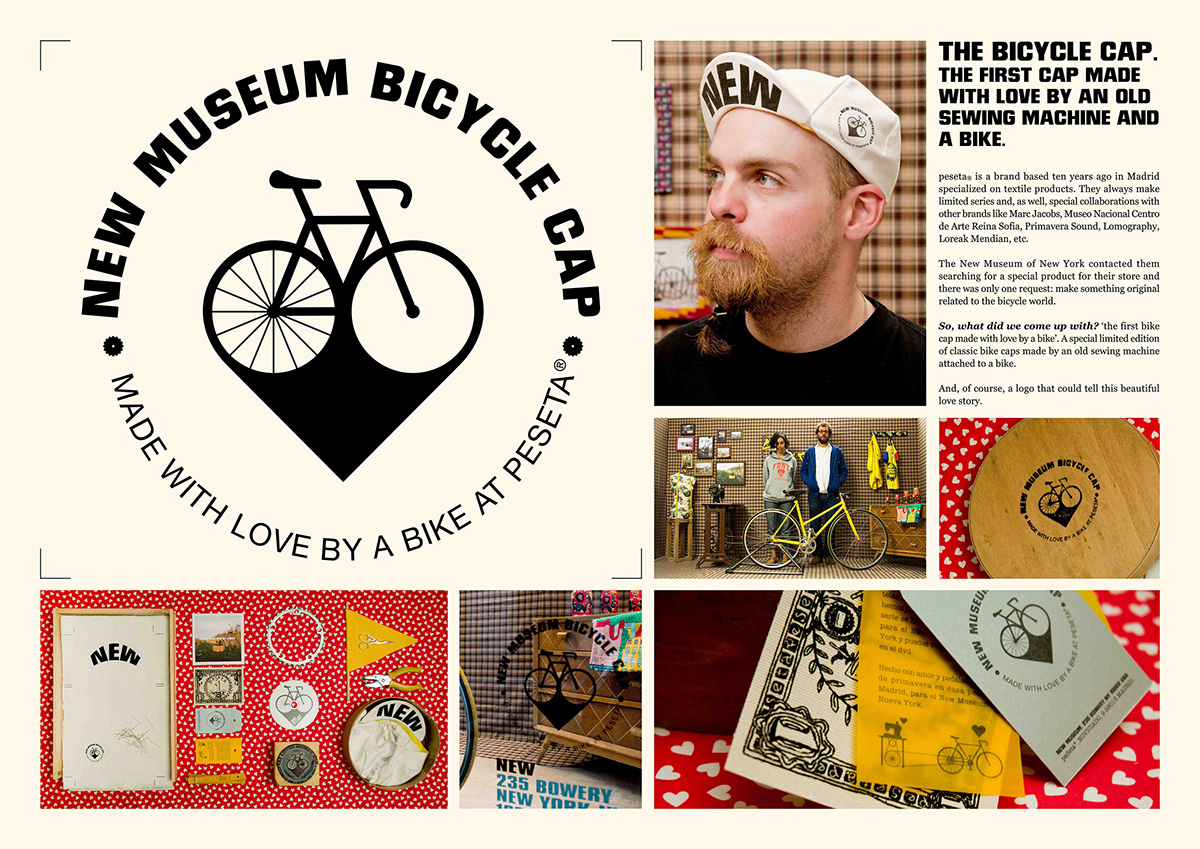 New Museum Bicycle cap peseta Leo Burnett