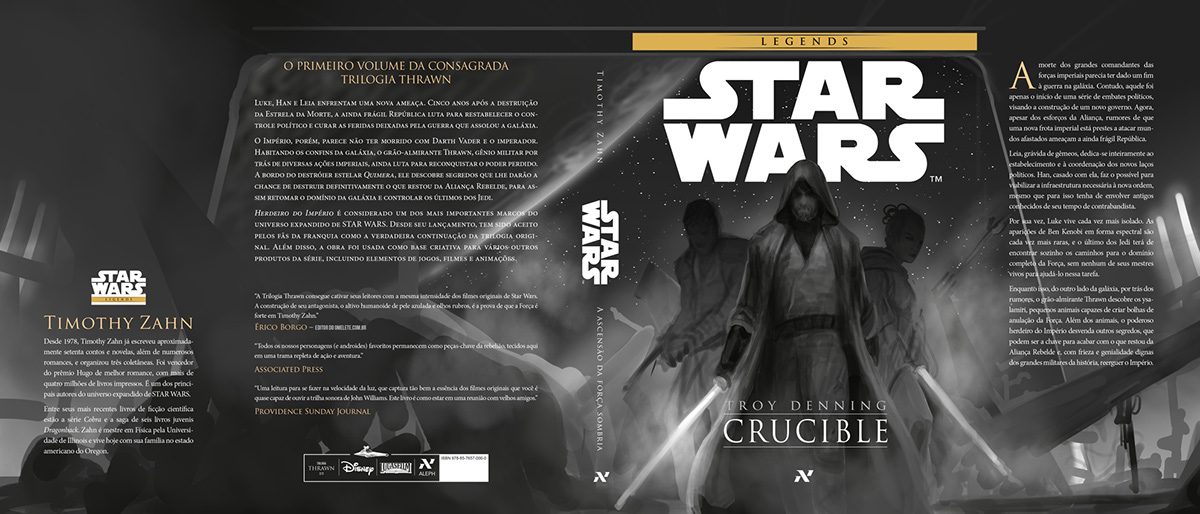 star wars Star Wars Crucible Star Wars Provação Editora Aleph Lucasfilm book cover book cover cover illustration