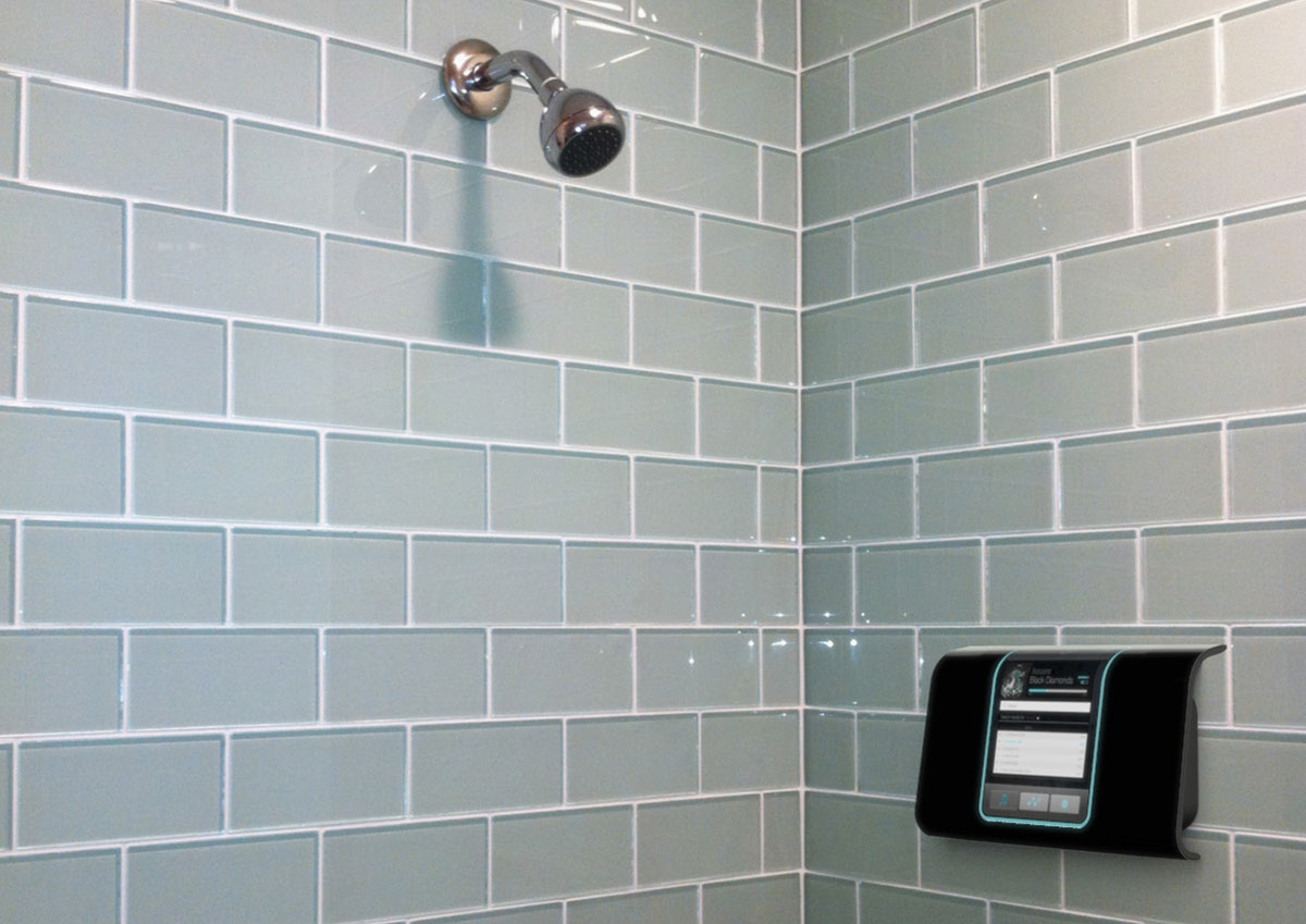 SHOWER bathroom speakers Interface interaction emotional design