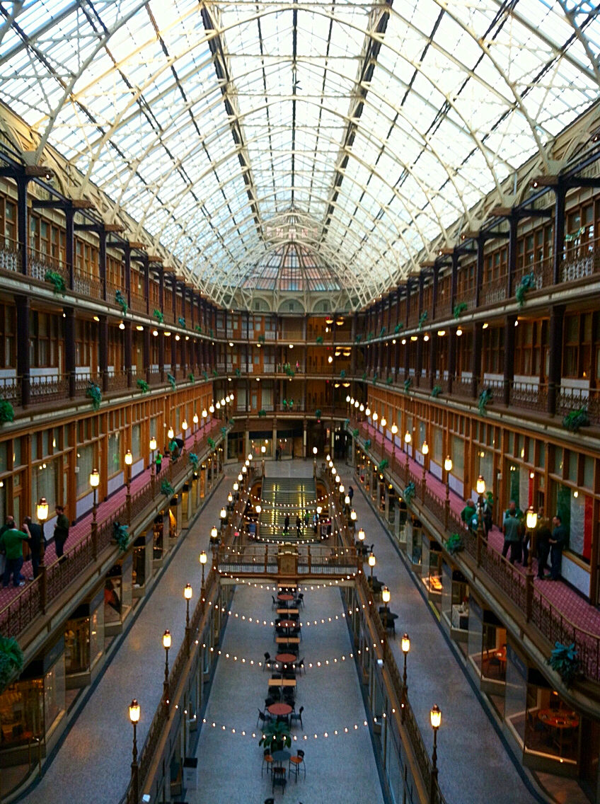 Cleveland The Arcade architecture buildings light Photography 