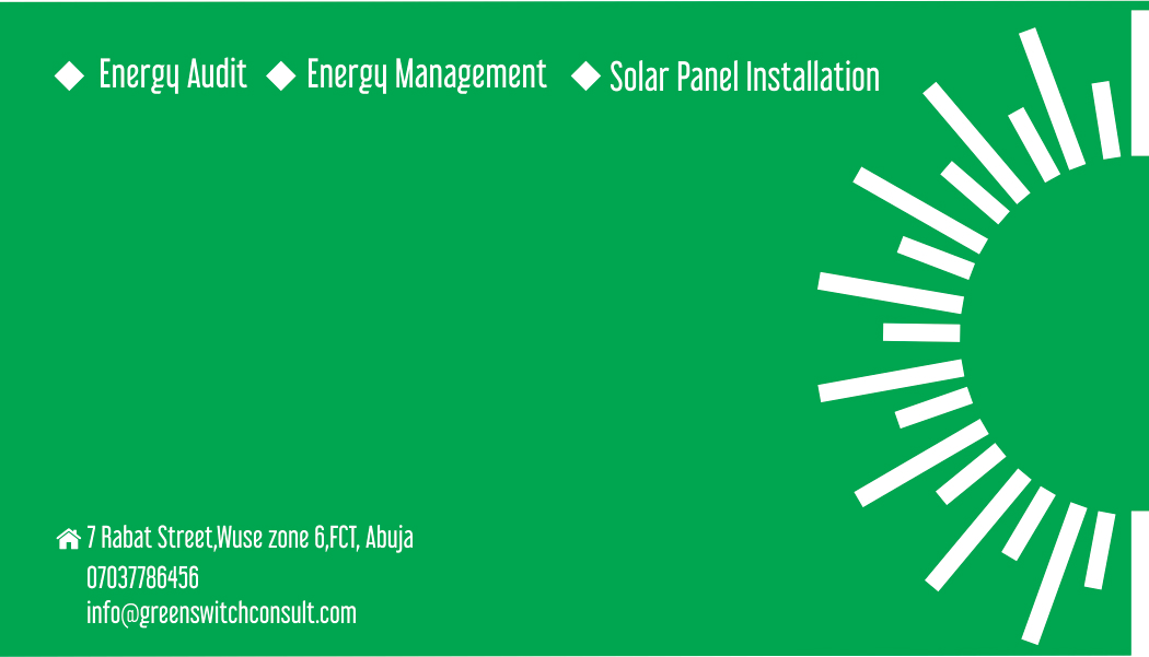 Renewable Energy Energy Consultant Creative Brochure logo