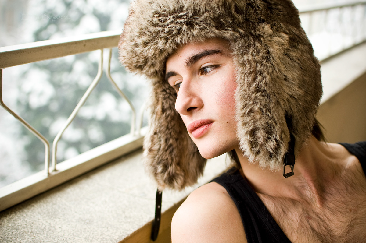 hat winter snow boy guy model