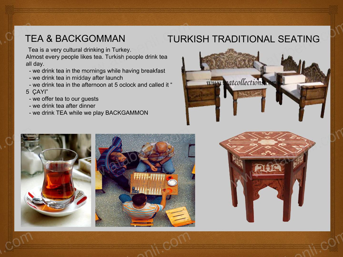 turkish tea turkish tea turk sandalye chair set nargile sischa Backgammon tavla