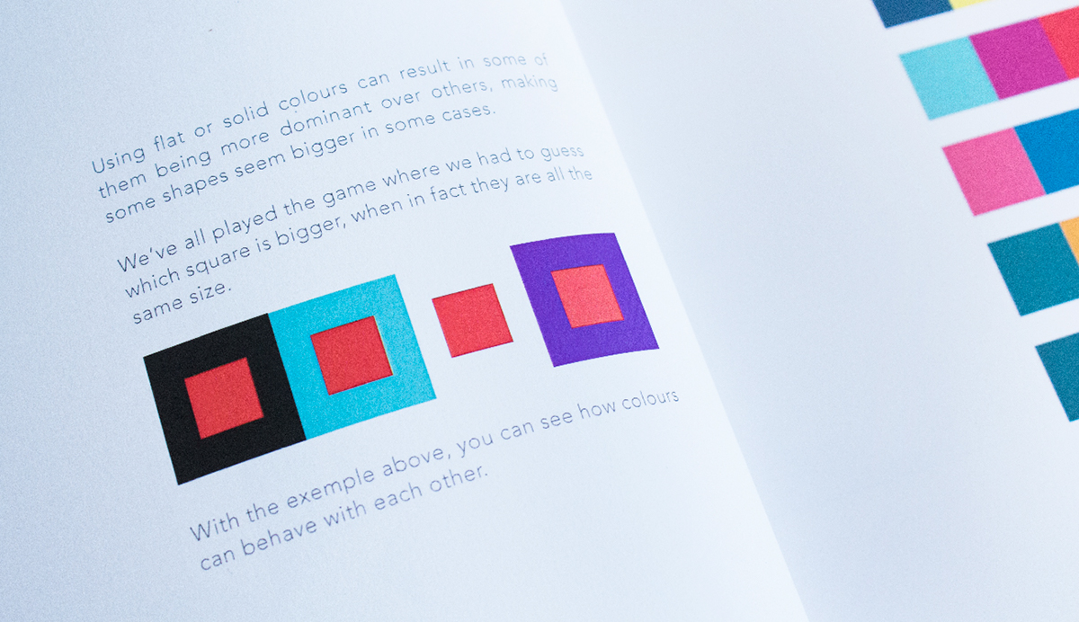 ILLUSTRATION  flat gradient texture editorial colors book UQAM