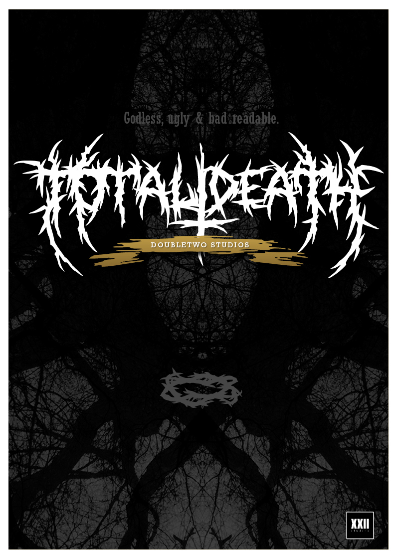 death black Deathmetal Blackmetal extreme font logo