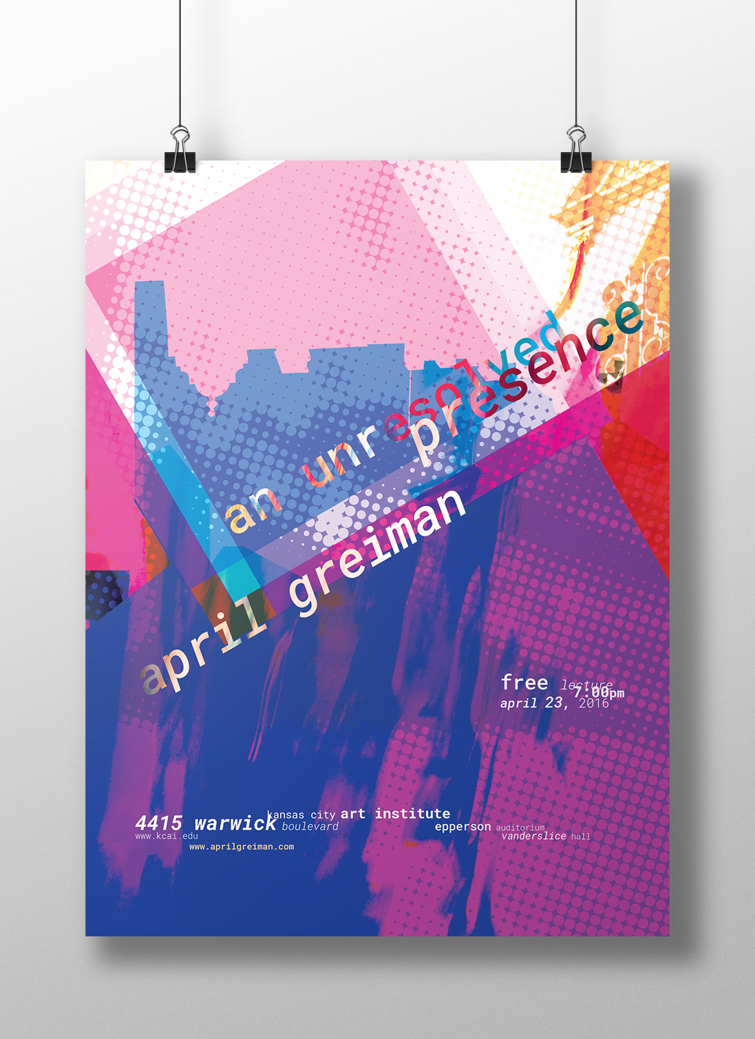 April Greiman poster New wave design deconstruction npham