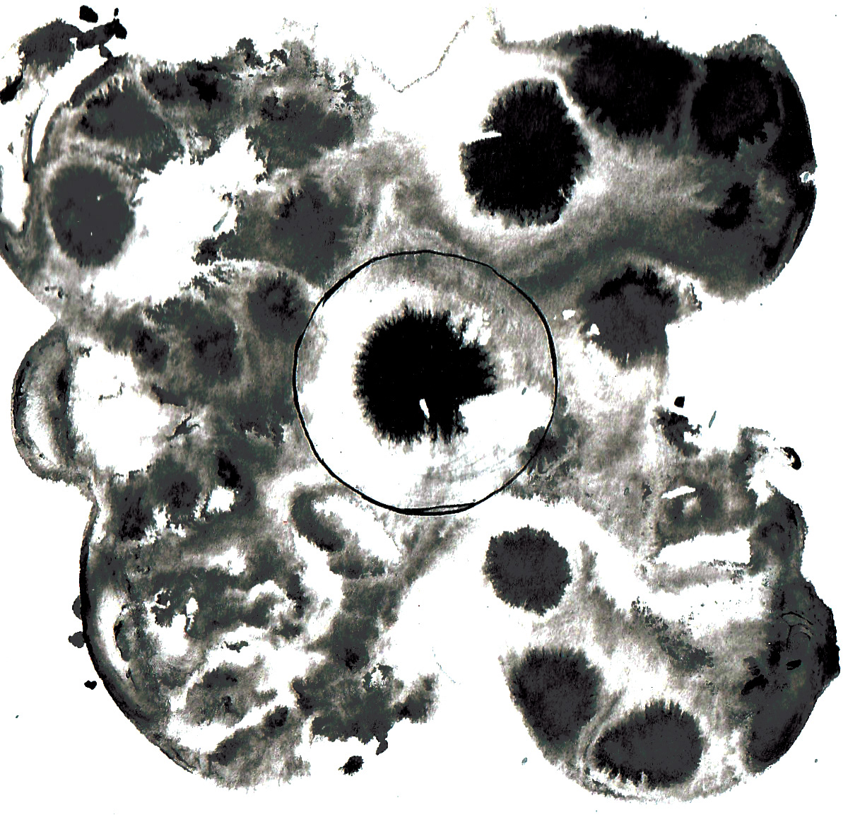 abstract artwork black and white illusion ink inkblot inktober painting   pen and ink watercolor