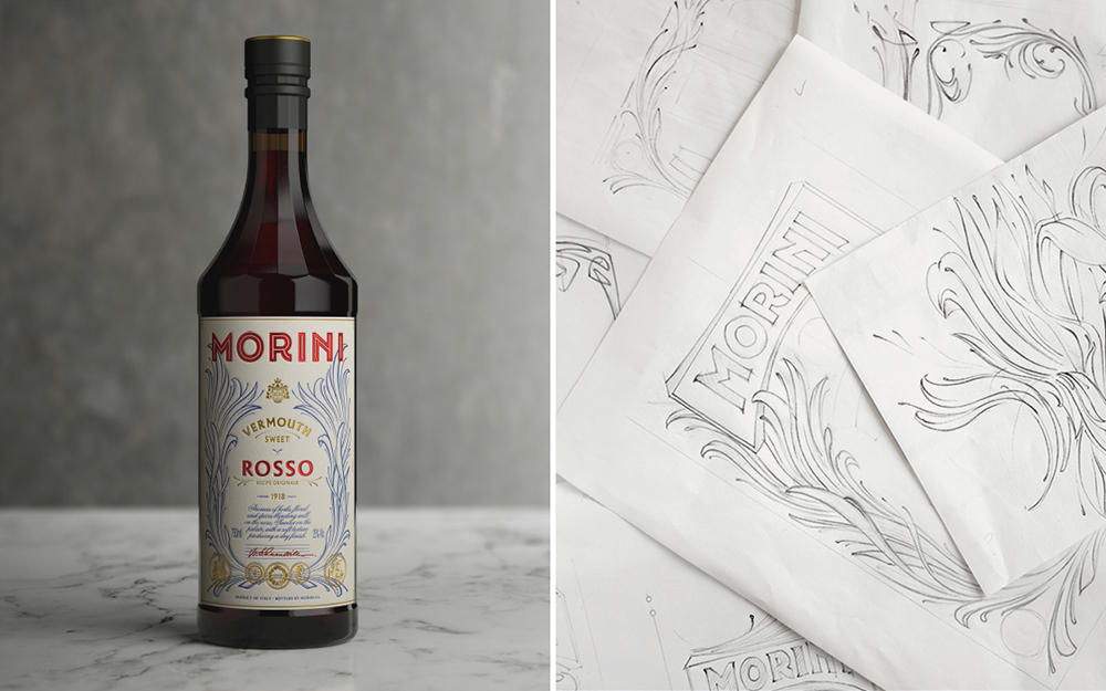 design Packaging Vermouth Spirits 3D branding  aperitivo ILLUSTRATION 