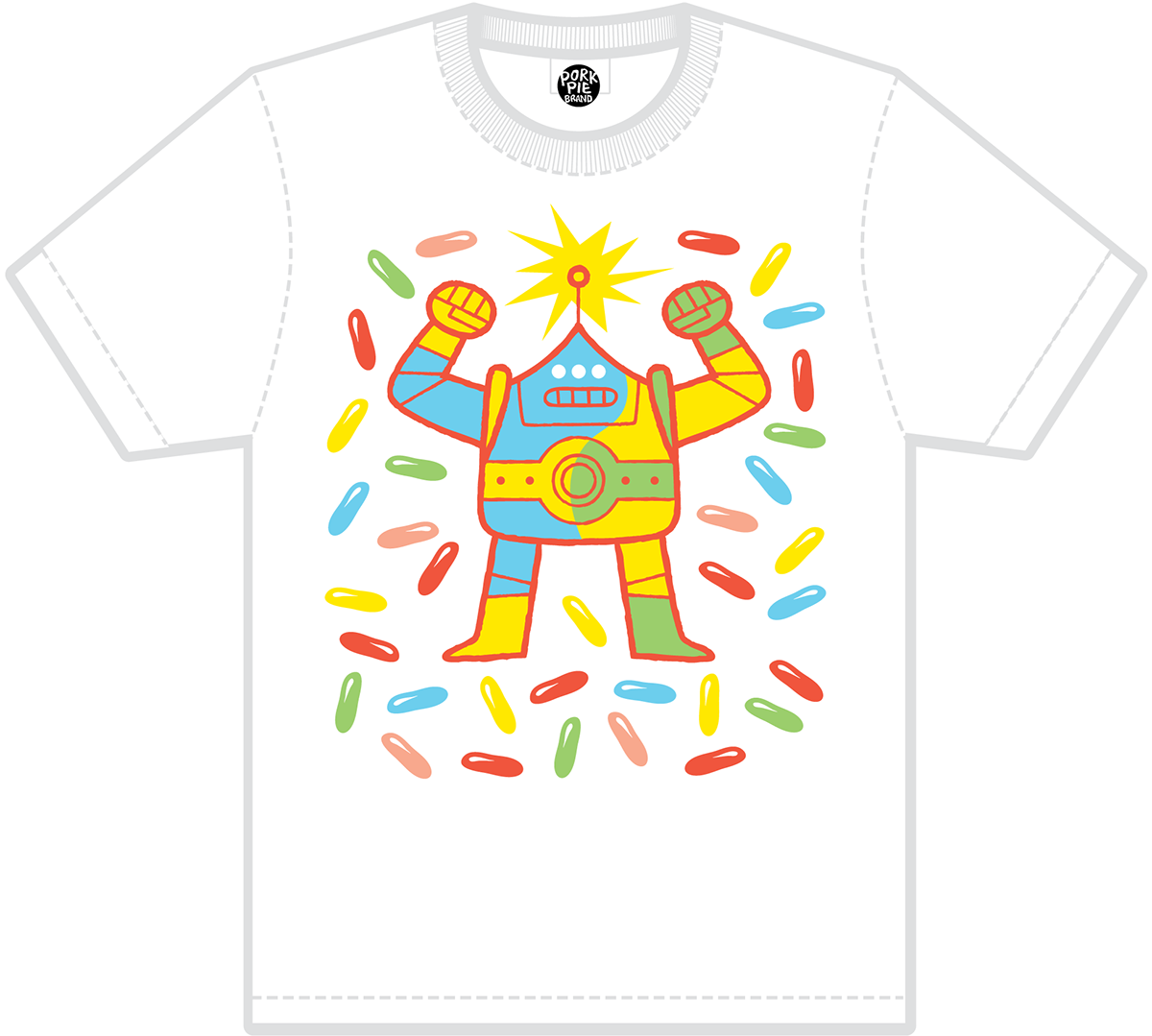 tshirt Clothing garment Retail Candy ice cream robot monster mutant