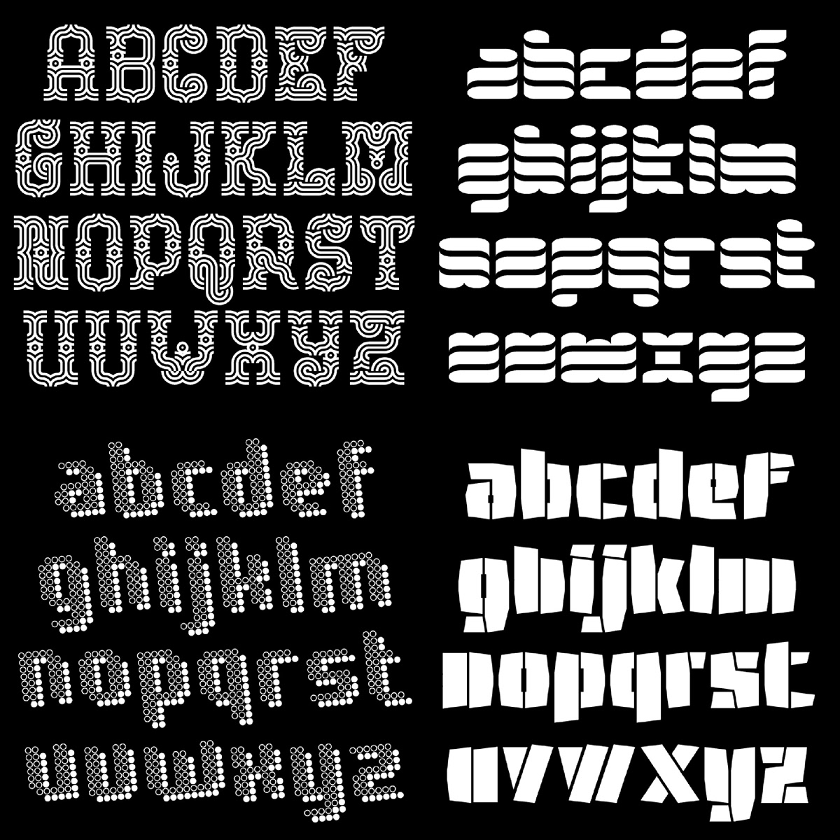 type design font Typeface modular fontstruct alphabet ABC letters alphabets