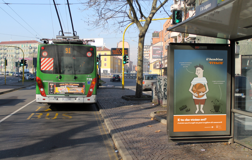 social campaign motion graphics  poster milan neighborhood video print