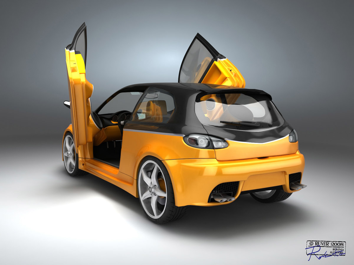 alfa romeo 147 gta roventa roventa alexandru ruver design 3D 3ds 3ds max 3d max vray automotive   car
