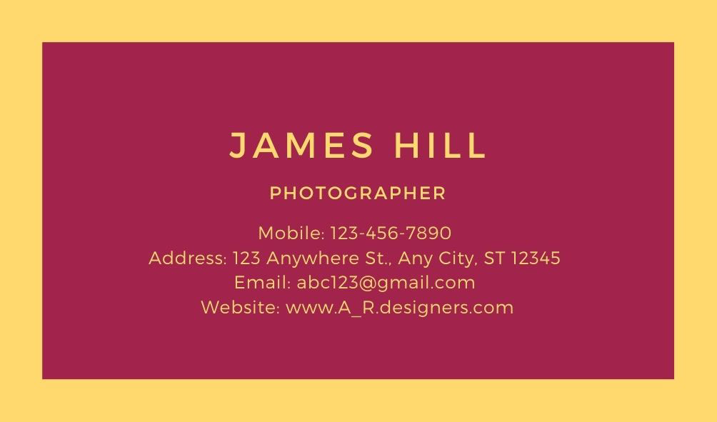 Advertising  business card Graphics Designing photographer card Photography  visiting card