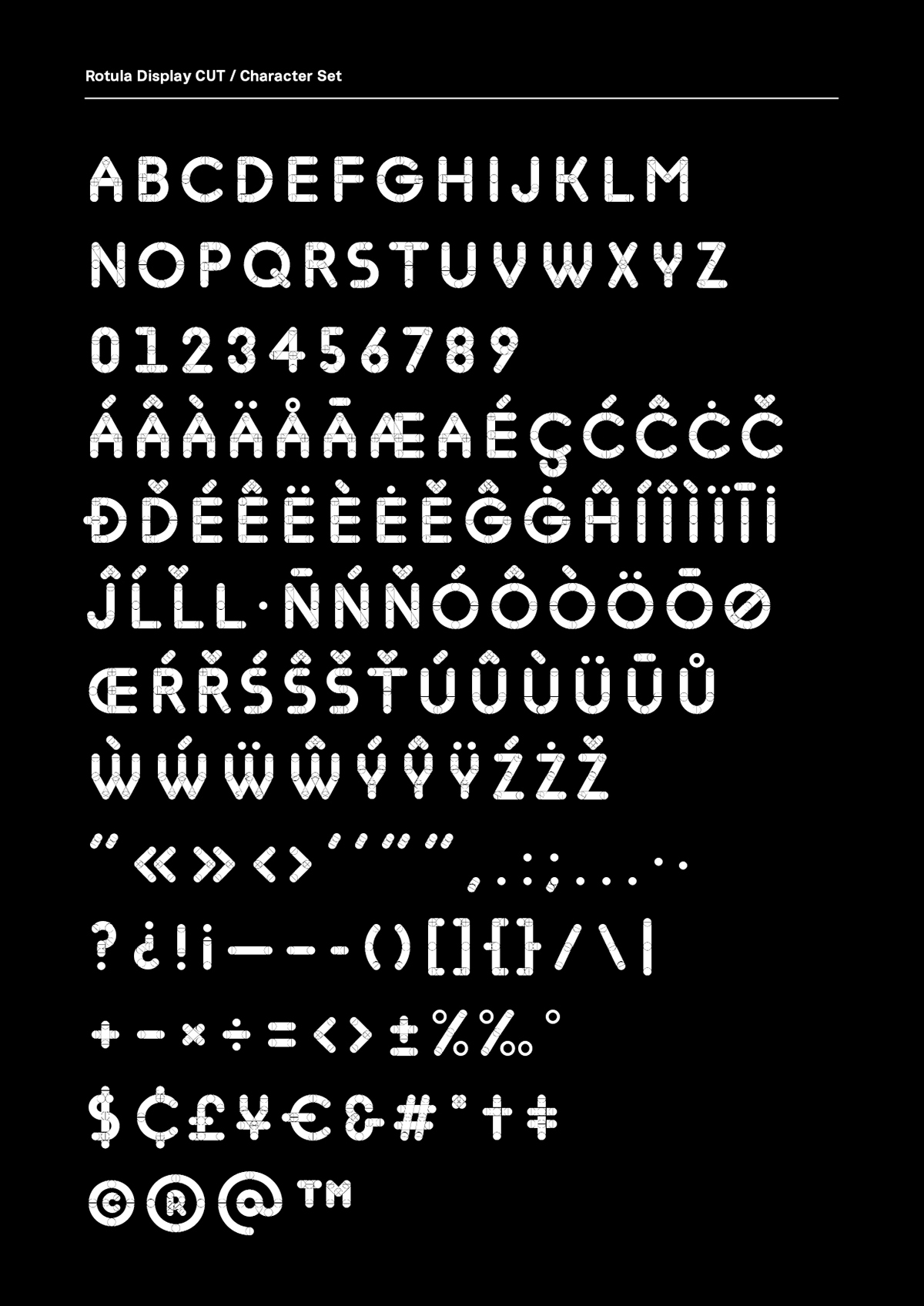 font type Typeface ultratypes barcelona modular Rotula system visible transparent grid experimental module Display tipografia