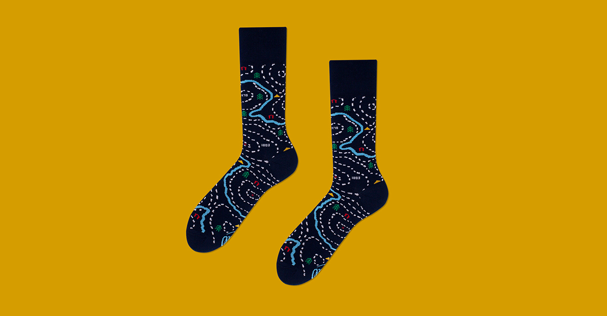 skarpetki socks design pattern lodz textile funny product Clothing