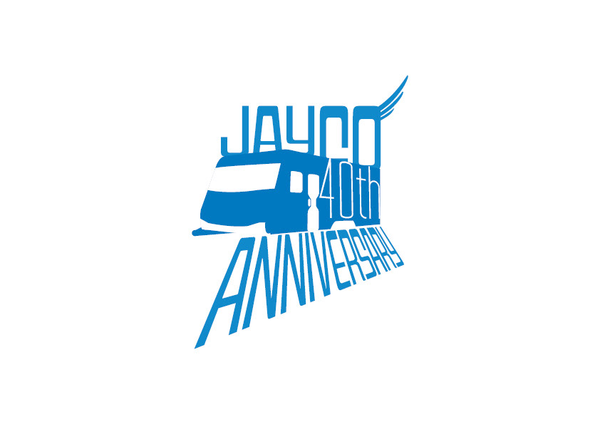 logos Jayco caravan Logo Design brand Jayco Branding anniversary 40th blue