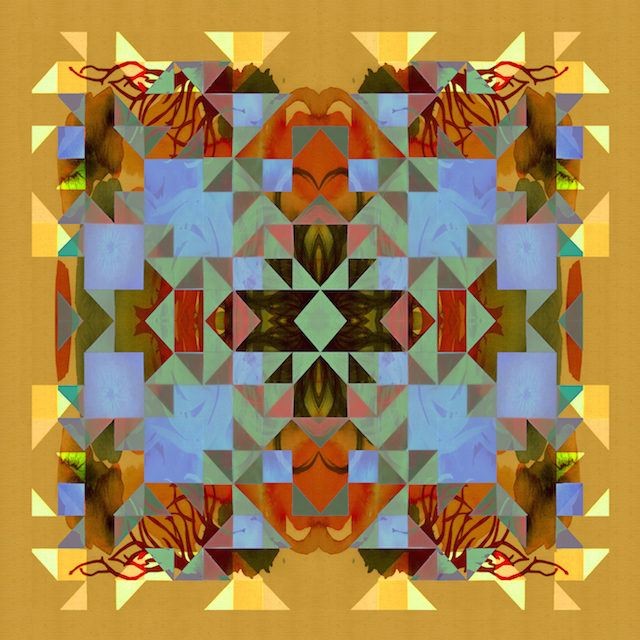 aquarela watercolor geometrico Quadrados Estampa