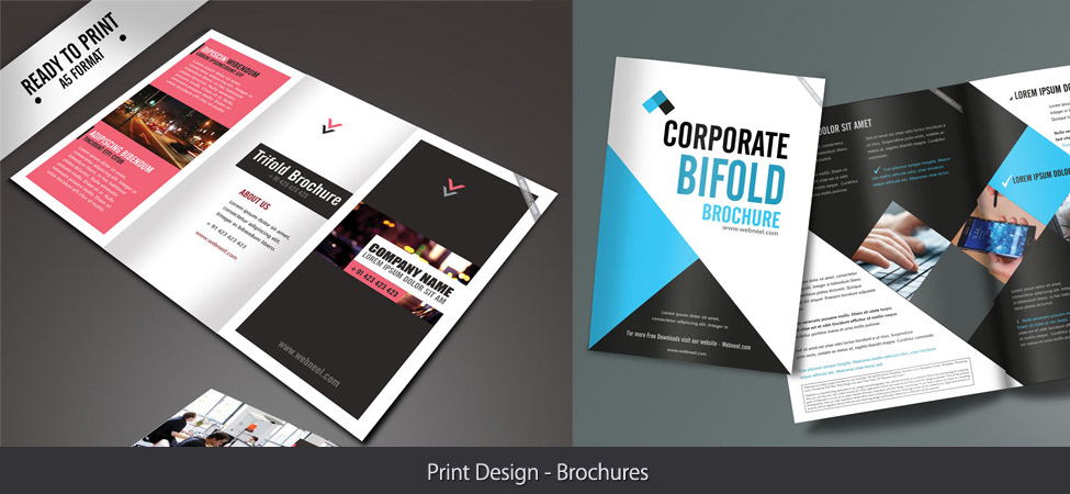 bifold brochure design print trifold