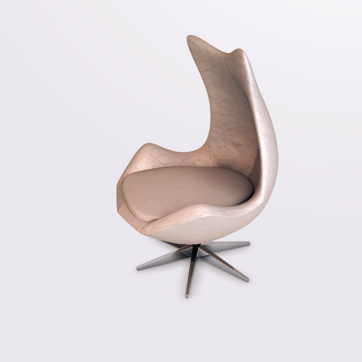 visualisation 3D CG leather chair texturing modelling lighting materials Textiles