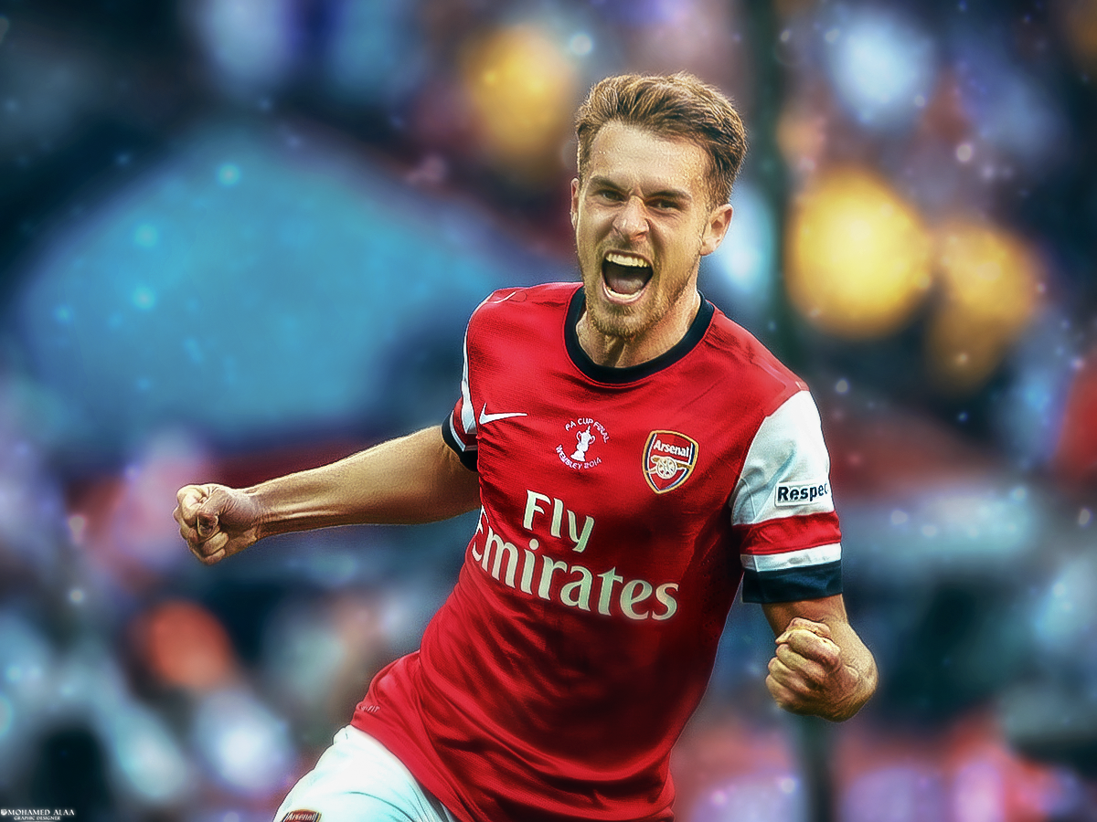 #Aaron Ramsey #Sergio  Busquets #Edit and Retouch #behance #photoshop #adope #2017 #arsenal #barcelona