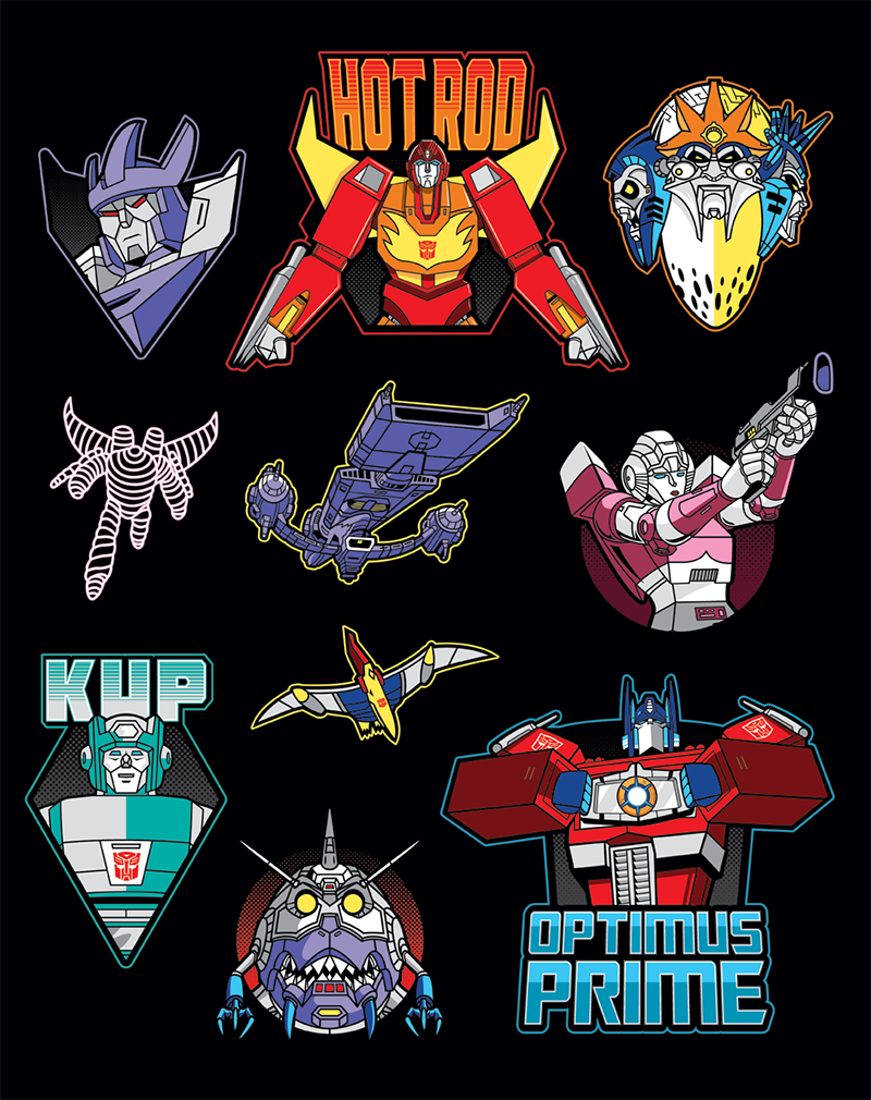 Transformers design animation  Retro graphic design  optimus prime autobots decepticons Transformers The Movie transformers poster