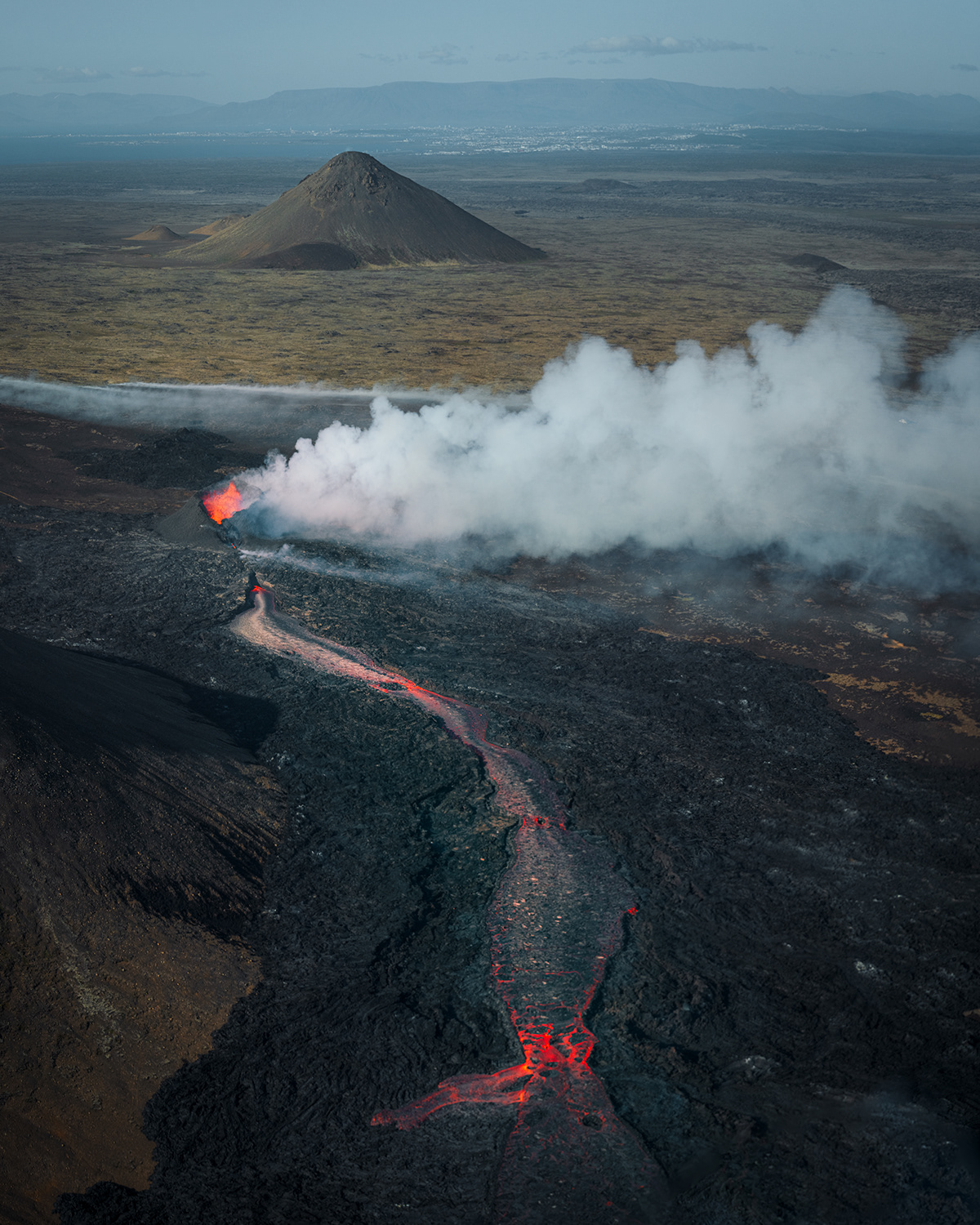 Outdoor Photography  Landscape Nature lava volcano iceland eruption fire flame