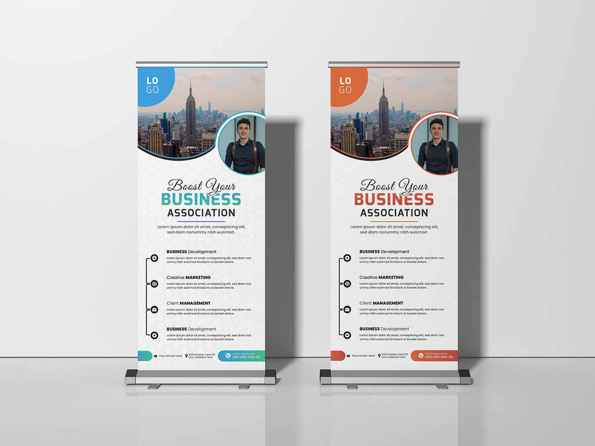 roll up banner Business Rollup Banner roll up design corporate Advertising  Graphic Designer marketing   rollup Roll-Up corporate roll up banner