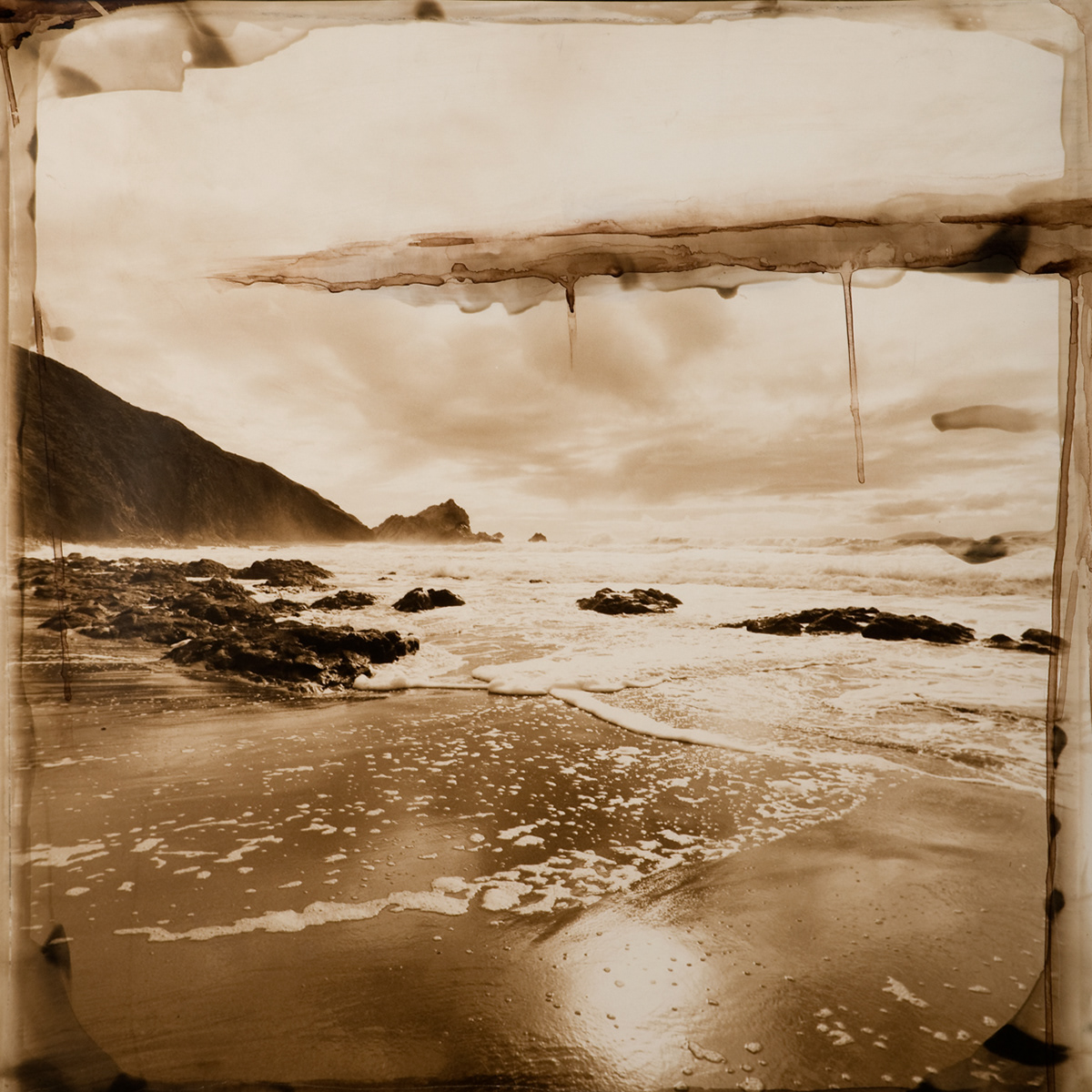landscapes  fine art  Photography handpainted photos  Ocean Photography climate change Desert Photography black and white silver gelatin
