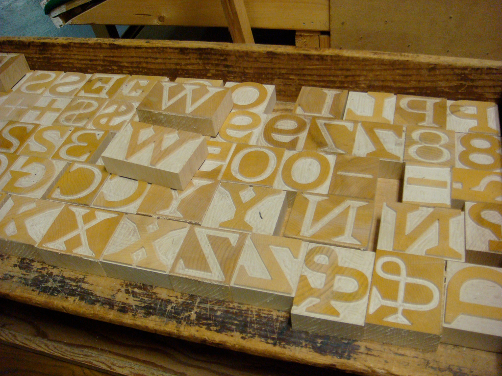 wood type matthew carter Hamilton P22 type fonts