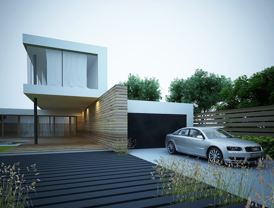 Project architecture visualization interior design  design modernhouse Render 3ds max exterior archviz