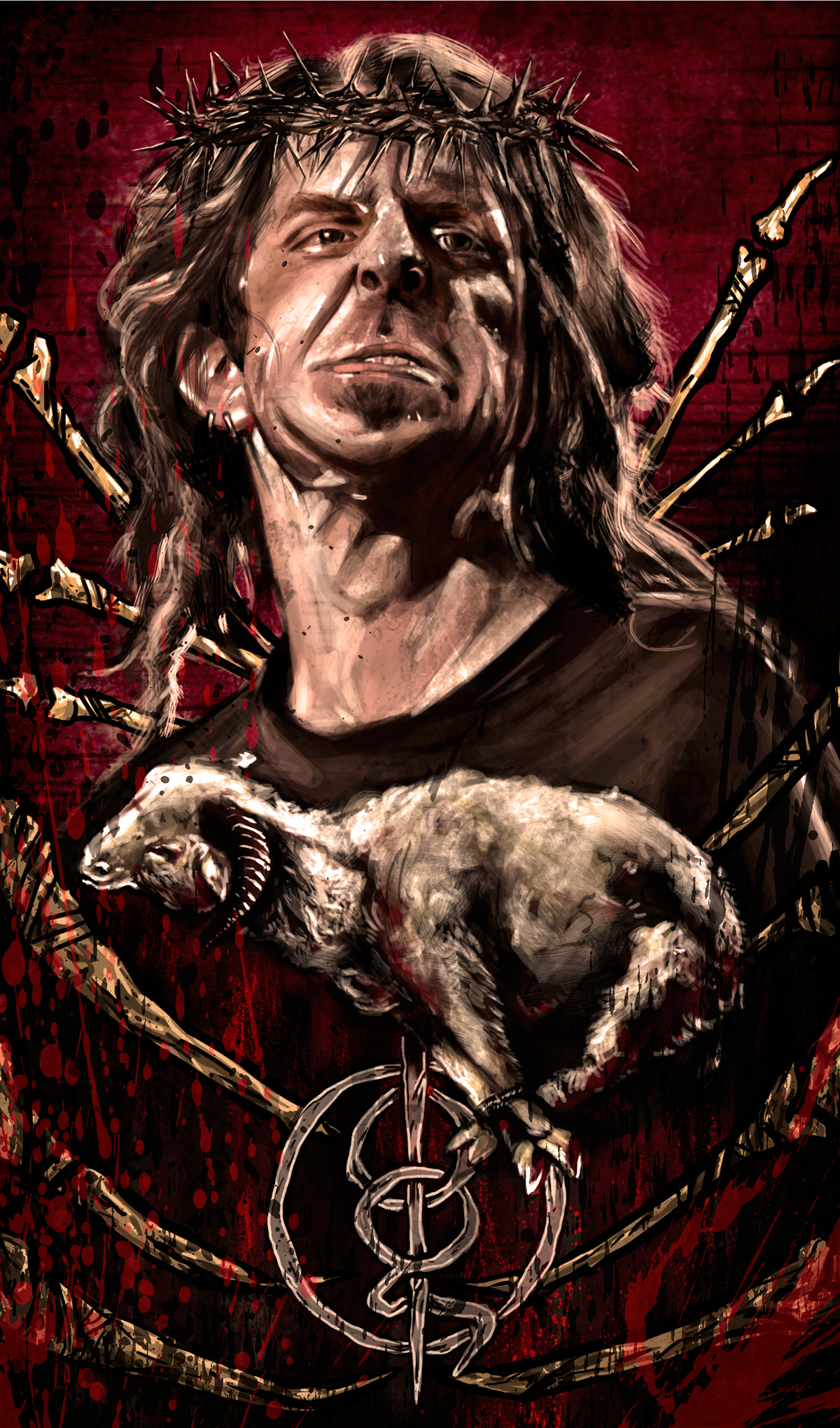 LambOfGod death metal HeavyMetal Hardcore poster skull blood horror