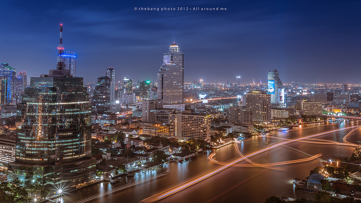 Thaiๆ  cityscape night light