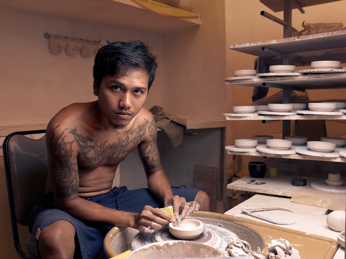craftmen artisans photo portrait Hasselblad bali indonesia